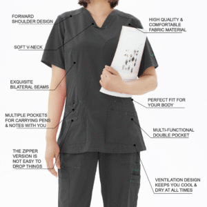 modern 4 way stretch scrub top only