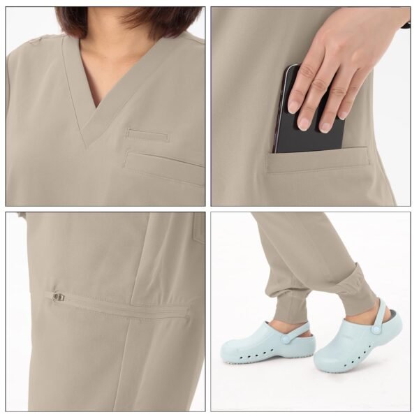 cordz v neck medical scrub suit set