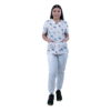 cordz printed scrubs set