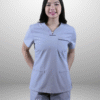 cordz notched neck scrub suit set