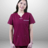 cordz notched neck scrub suit set