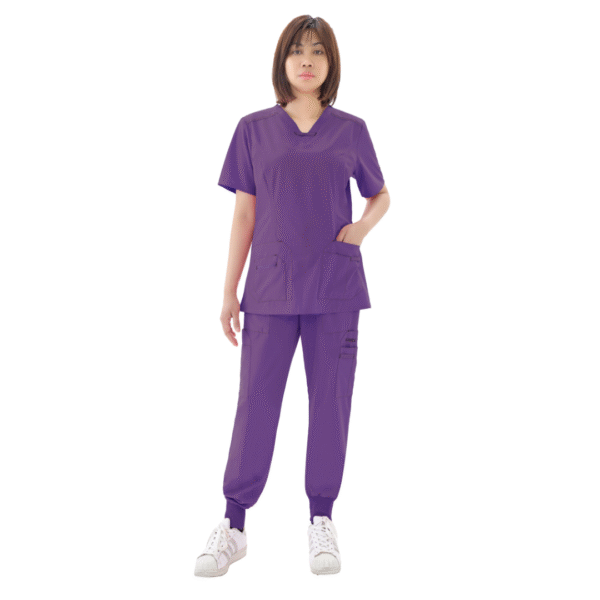 modern 4 way stretch scrub set