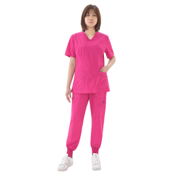 modern 4 way stretch scrub set