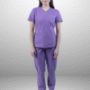 cordz notched neck scrub suit set