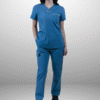 cordz notched neck scrub suit set