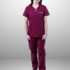 cordz notched neck scrub suit set