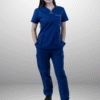 cordz notched neck scrub suit set