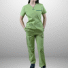 cordz notched neck scrub suit set
