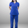 cordz notched neck scrub suit set