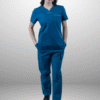 cordz notched neck scrub suit set