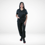 cordz unisex stretch scrub suit with drawstring jogger yoga pants set