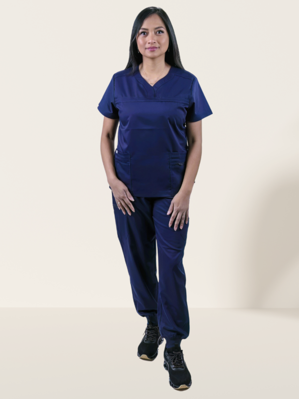 cordz unisex stretch scrub suit with drawstring jogger yoga pants set