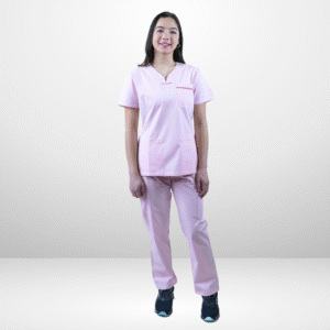 cordz notched neck scrub suit set