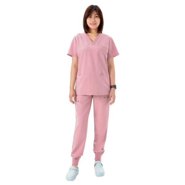turmeric v neck scrub suit set