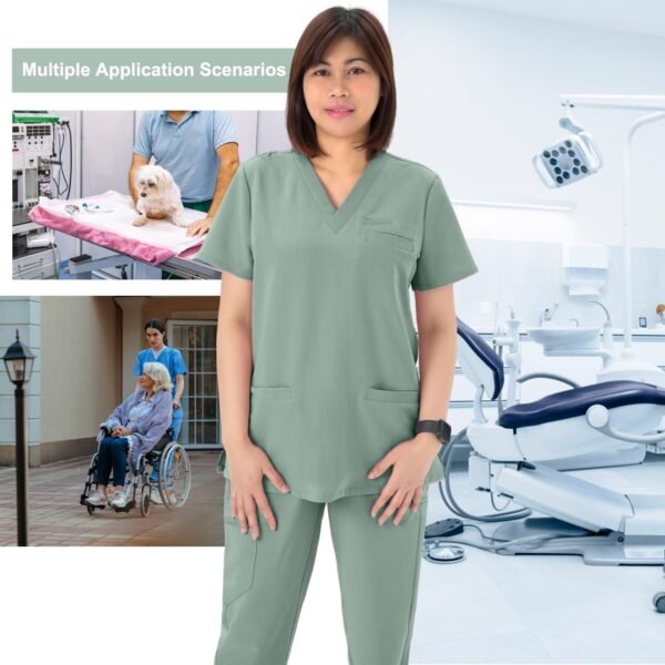 cordz v neck scrub suit (top only)
