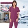 cordz v neck scrub suit (top only)